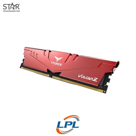Ram DDR4 TeamGroup T-Force Vulcan Z 16GB 3200Mhz Red (TLZRD416G3200HC16F01) Tản Nhiệt