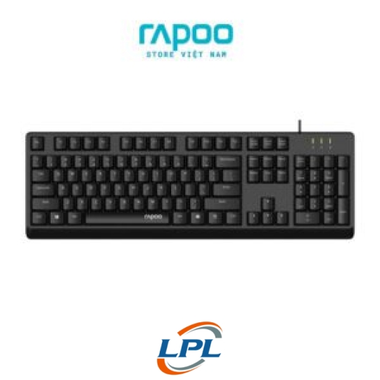 BÀN PHÍM CÓ DÂY RAPOO NK1900 (MÀU ĐEN, KẾT NỐI USB)