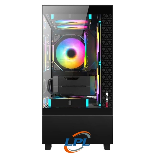 Thùng máy Case Magic MIX-Tower Đen | Micro ATX, không fan