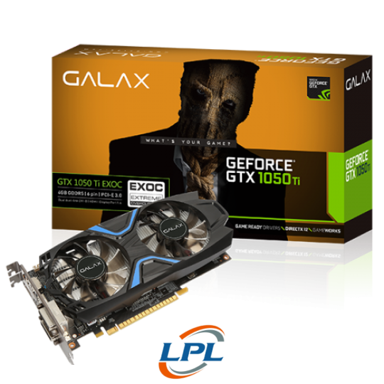 Card Màn Hình GALAX GeForce GTX 1050Ti 4GB GDDR5 EXOC - New Full Box