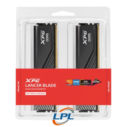 Ram Adata XPG Lancer Blade RGB Black 32GB | 16x2, DDR5, 6000MHz (AX5U6000C3016G-DTLABRBK)