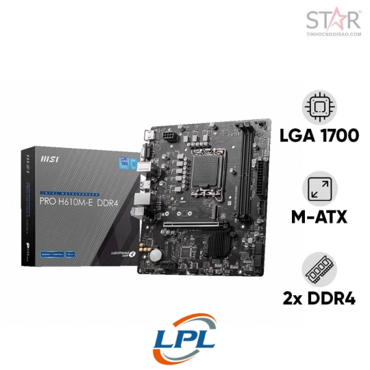 Mainboard MSI PRO H610M-E DDR4