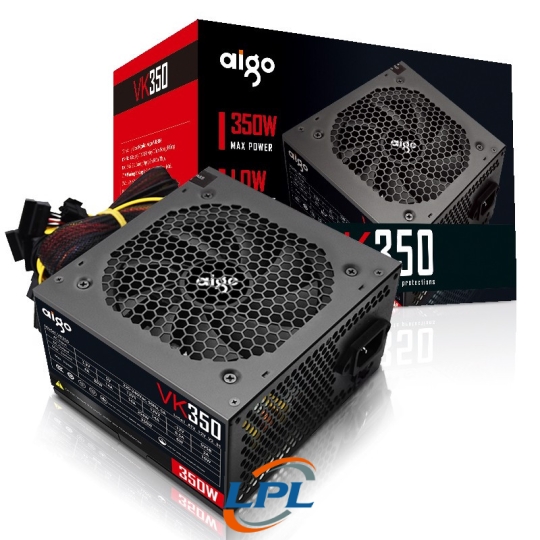 NGUỒN 350W AIGO VK350 Màu ĐenNEW 