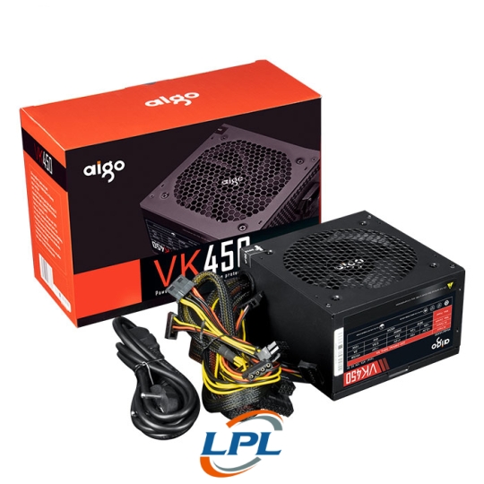 Nguồn máy tính AIGO VK450 - 450W Màu Đen