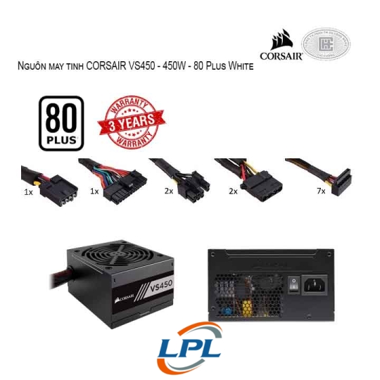 NGUON CORSAIR VS450 450W 80 PLUS WHITE