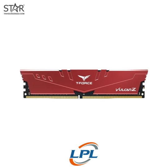 Ram DDR4 TeamGroup T-Force Vulcan Z 16GB 3200Mhz Red (TLZRD416G3200HC16F01) Tản Nhiệt