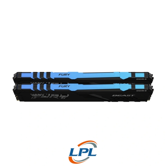 Ram Kingston Fury Beast RGB 32GB | 2 x 16GB, DDR4, 3200MHz (KF432C16BBAK2/32)