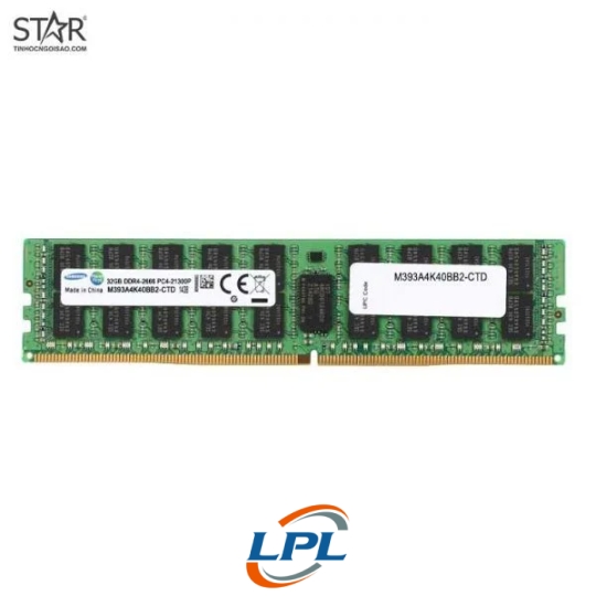 Ram DDR4 Server Samsung 32GB 2666Mhz ECC Registered Server Memory (M393A4K40BB2-CTD) 