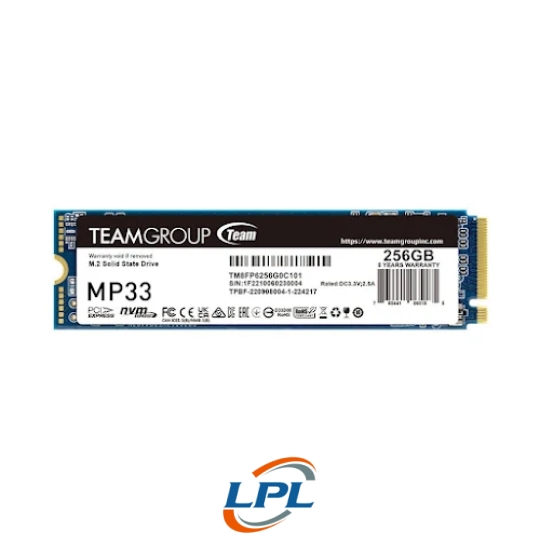 Ổ cứng SSD TeamGroup MP33 256GB M.2 PCIe Gen3x4 (TM8FP6256G0C101)