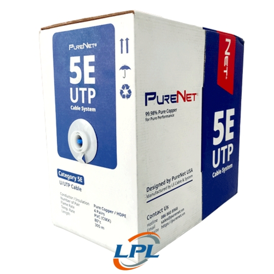 Cáp Category 5E U/UTP 25AWG U5100-004-GY1