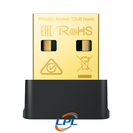 Bộ chuyển đổi USB WiFi Nano Bluetooth 4.2 AC600 TP-Link Archer T2UB Nano