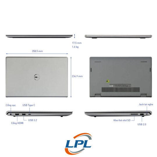 Laptop Dell Inspiron 15 3530 N3530-i5U165W11SLU (i5-1334U/RAM 16GB/Onboard/512GB SSD/ Windows 11 + Office)