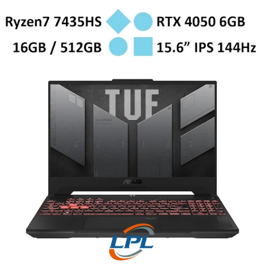 Laptop ASUS TUF Gaming A15 FA507NUR-LP101W (Ryzen 7 7435HS/RAM 16GB/GeForce RTX 4050/512GB SSD/ Windows 11)