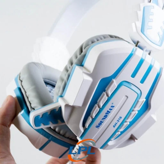 Tai nghe Over-ear SoundMAX AH 316 (Trắng)