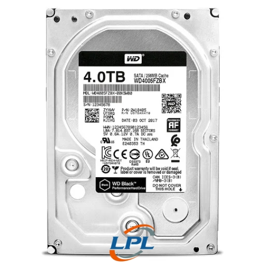 Ổ cứng HDD Western Digital Black 4TB 3.5" SATA 3 - WD4005FZBX