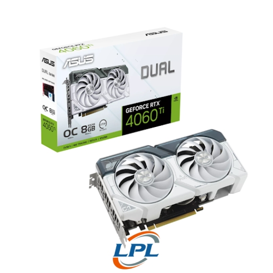 Card màn hình ASUS Dual GeForce RTX 4060 Ti White OC Edition 8GB GDDR6 8GB GDDR6 (90YV0J42-M0NA00)