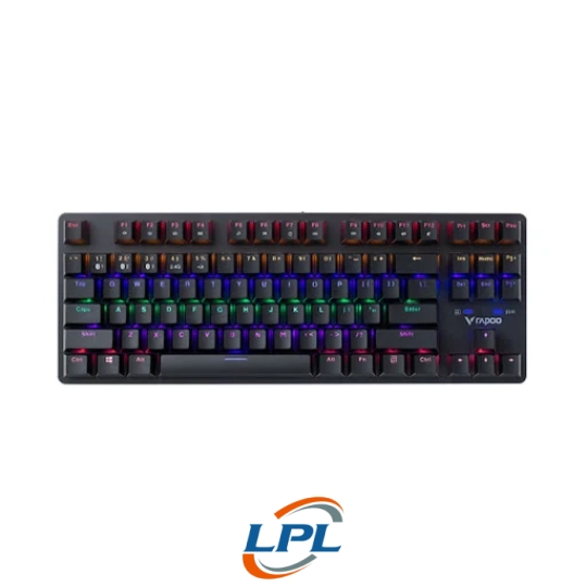 Bàn phím cơ không dây Rapoo V500 Pro Multimode TKL 87 màu đen Blue Switch