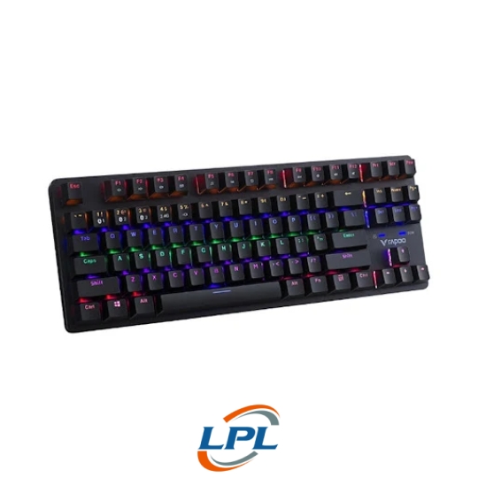 Bàn phím cơ không dây Rapoo V500 Pro Multimode TKL 87 màu đen Blue Switch