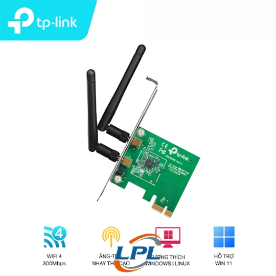 Thiết bị mạng/Card mạng Wireless TPLink TL-WN881ND PCIex IEEE 802.11n